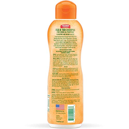 Tropiclean Natural Flea & Tick Maximum Strength Shampoo (2 Pack)