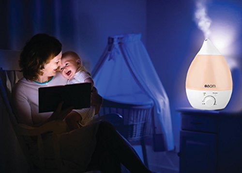 ASOM Ultrasonic Cool Mist Humidifier and Aroma Oil Diffuser, White