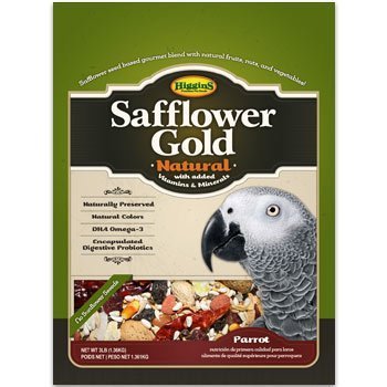 Higgins Safflower Gold Natural Food Mix for Parrots