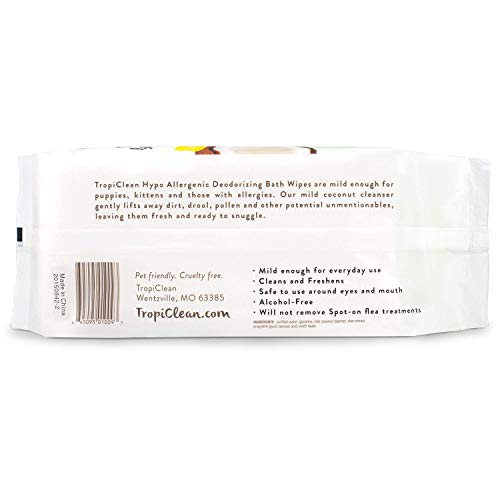 Tropiclean Inc. Hypo Allergenic Wipes for Pets, 200ct