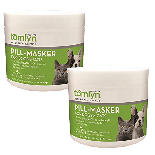 Tomlyn 2 Pack of Pill Masker, 4 Ounces each, Bacon Flavor Pill Wrap for Dogs and Cats