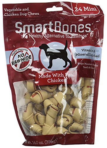 Smartbone Mini Chicken Dog Chews, 24 pcs