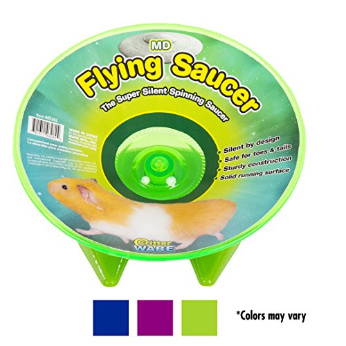 Ware Manufacturing Flying Saucer Exercise Wheel for Small Pets, 7 1/4-Inch - Colors May Vary