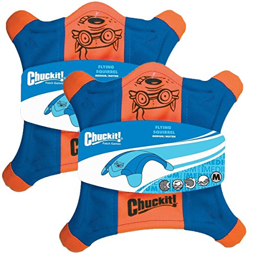 CHUCKIT! FLYING SQUIRREL, Large (2 Pack)