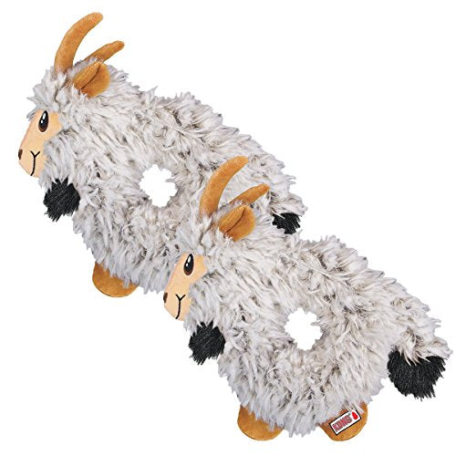 KONG Trekkers Goat Dog Toy, Medium/Large (2 Pack)