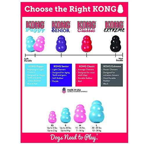 KONG Medium Puppy Teething Toy - Colors May Vary (2 Pack)