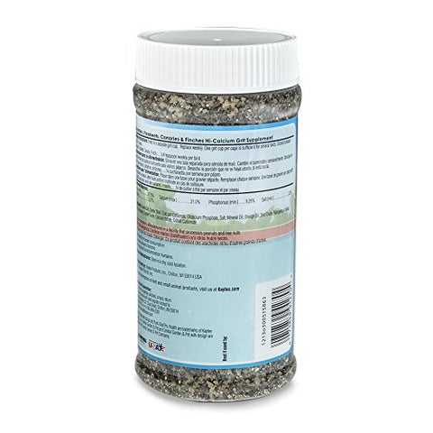 Kaytee Forti-Diet Pro Health Hi-Calcium Grit for Small Birds, 21-oz jar