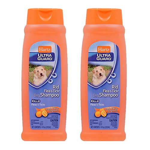 Hartz UltraGuard Rid Flea & Tick Shampoo for Dogs 18oz (Citrus) 2 Pack