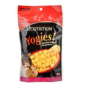 Ecotrition Yogies Hamster/Gerbil/Rat Treats, Cheese Flavor, 3.5-Ounce