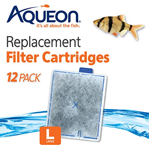 Aqueon 06419 Filter Cartridge, Large, 12-Pack
