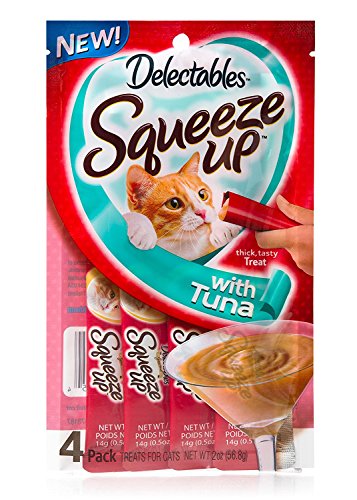 Delectables Squeeze Up Interactive Wet Cat Treats - Tuna - 32 Tubes