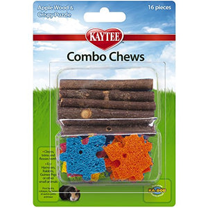 Kaytee Combo Chews, Apple Wood and Crispy Puzzle, 16 Pieces