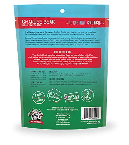 Charlee Bear Dog Treat, 16-Ounce, Cheese/Egg