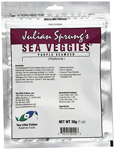 Two Little Fishies ATLSVPS4 Sea Veg-Purple Seaweed, 2-Ounce Pouch