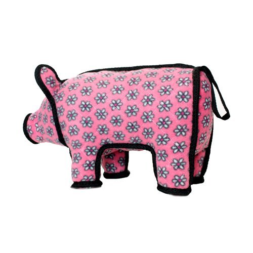 TUFFY Barnyard Animal Pig, Durable Dog Toy, Large