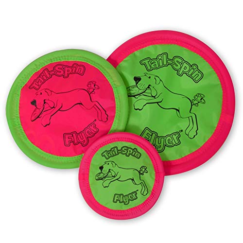 Petmate Booda Tail-Spin Flyer Floating Dog Frisbee 3 Sizes Available