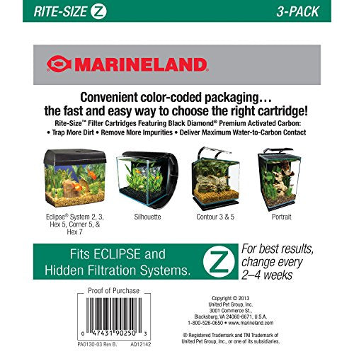 Marineland Rite-Size Cartridge Z, 3-Pack