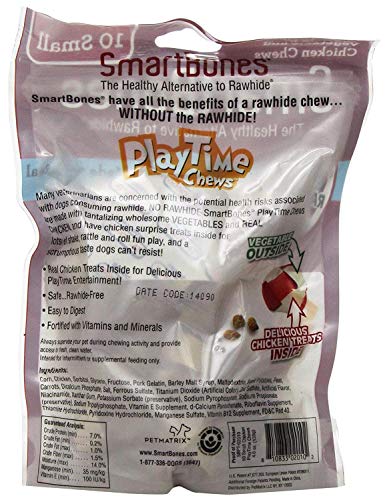 Smartbones Playtime Chews For Dogs With Real Chicken Treats Inside