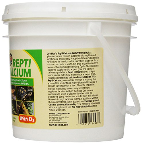 Zoo Med Reptile Calcium with Vitamin D3, 48-Ounce