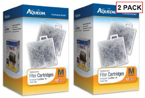 Aqueon Filter Cartridge Medium Size 24-pack