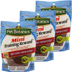 Pet Botanics Mini Training Reward Treats 3PACK Beef (12 oz)