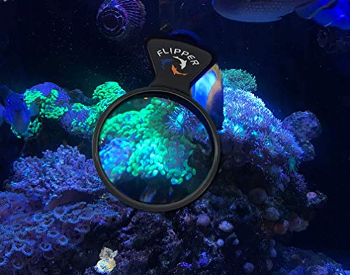 FL!PPER Flipper DeepSee Magnetically Mounted Magnified Aquarium Viewer - 4" Viewer