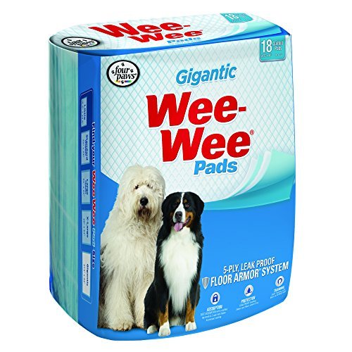 Four Paws Gigantic Wee-Wee Pads, 27.5-Inch by 44-Inch