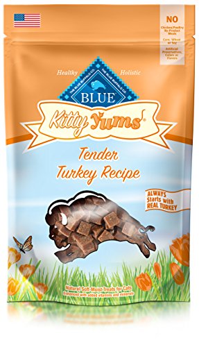 Blue Buffalo Kitty Yums Soft-Moist Cat Treats, Turkey Recipe 2-oz bag