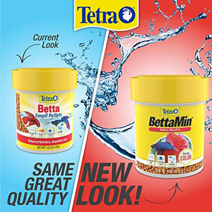 TetraBetta Floating Mini Pellets for Bettas, 1.02 oz