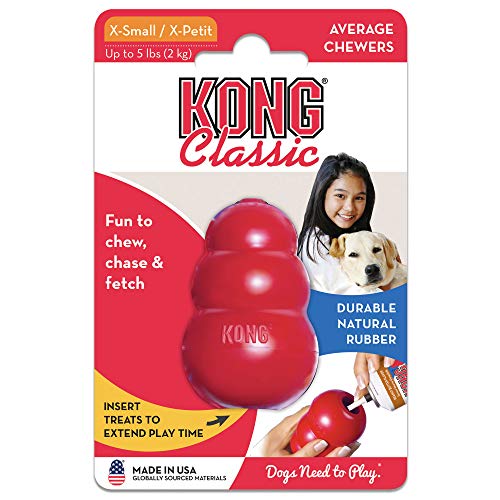 KONG - Extreme Dog Toy - Toughest Natural Rubber, Black - Fun to Chew,  Chase and Fetch - for Small Dogs