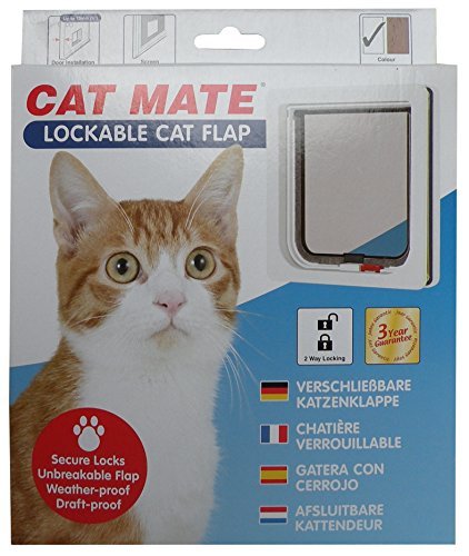 Cat Mate Lockable Cat Flap White (2 Pack)