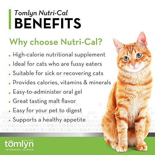 Tomlyn High Calorie Nutritional Gel for Cats, (Nutri-Cal) 4.25 oz