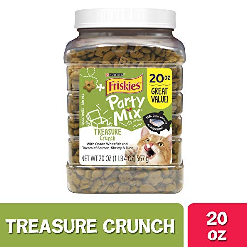 Friskies Party Mix Adult Cat Treats Canisters Â Real Ocean Whitefish #1 Ingredient