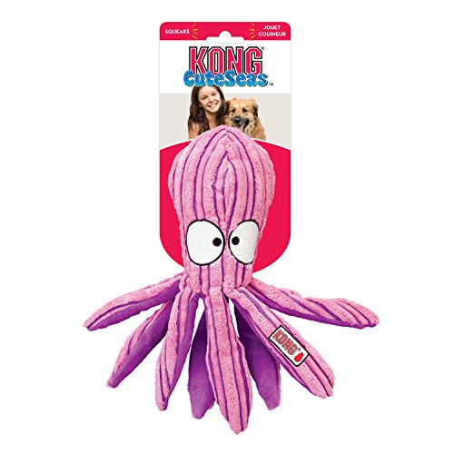 KONG - CuteSeas Octopus - Corduroy Plush Dog Toy - For Small Dogs