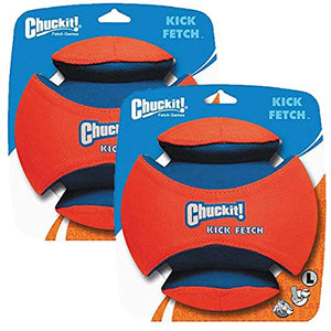 Chuckit Kick Fetch Toy Ball for Dogs, Large (2 Pack)