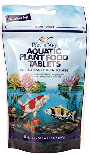 PondCare Aquatic Potted Plant Food Fertilizer, 3.8 Oz 25 Tablets (2 Pack)