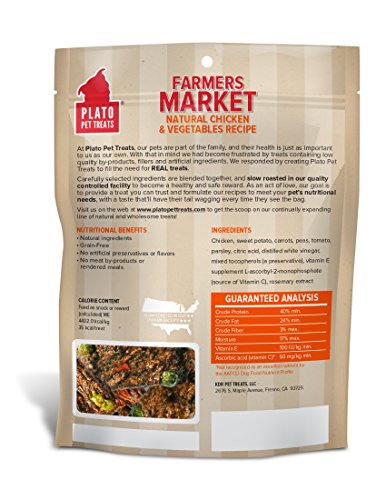 Plato Farmers Market Chicken and Vegetables Dog Treat 14.1-Ounce