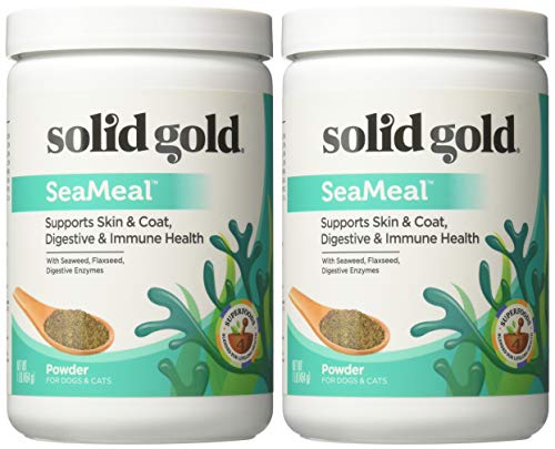 Solid Gold SeaMeal Kelp-Based Overall Wellness & Nutritional Supplement Powder for Dogs & Cats, All Ages, All Sizes (2lb)