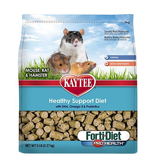 Kaytee Forti Diet Pro Health Small Animal Food for Mice and Rats, 3-Pound