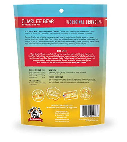 Charlee Bear Dog Treats with Liver (2 Pack) 16 oz Each