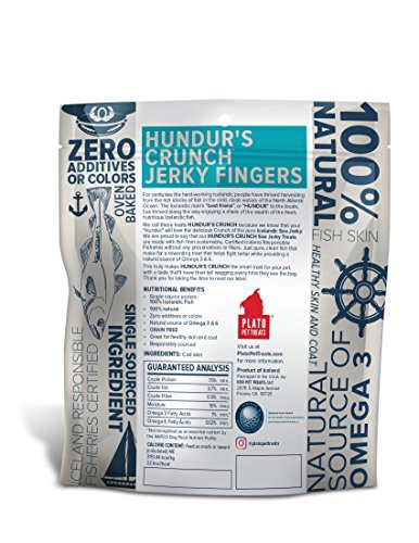 Plato Dog Treats Â HundurÂS Crunch Jerky Fingers Â 3.5 Oz (2 Pack)