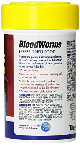 Tetra Blood Worms Freeze Dried Treat - Pack of 2