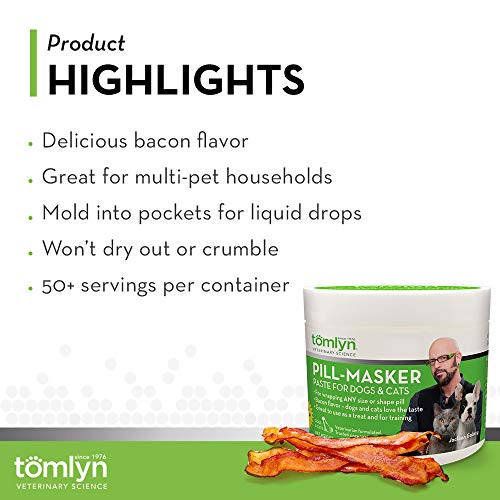 TOMLYN Pill-Masker Bacon-Flavored Paste for Cats, 4oz