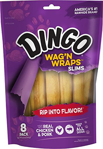 Dingo Wag N Wraps-Vp 8 count, 9.75 oz ( Pack of 2 )