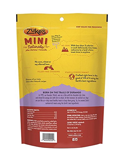 Zuke's Mini Naturals Dog Treats, RABIT, 16 oz. Pouch - 2 Pack