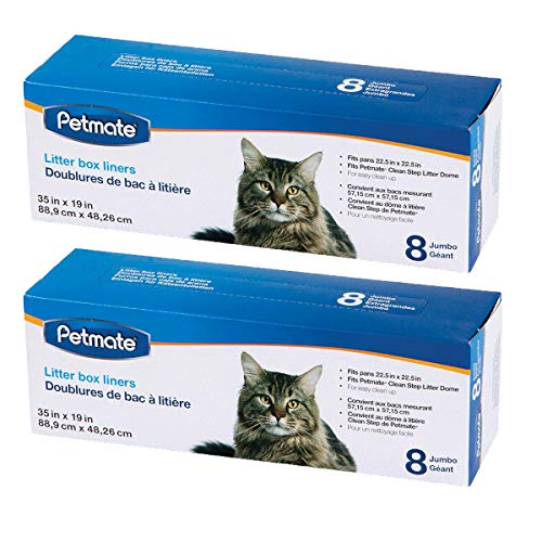Petmate Cleanstep Litter Box Liners, Jumbo, 8 Count