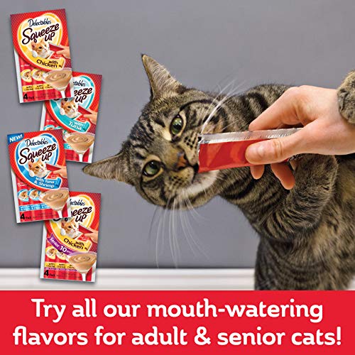 Delectables Squeeze Up Lickable Wet Cat Treats Chicken -32 Tubes (8 x 4 packs)