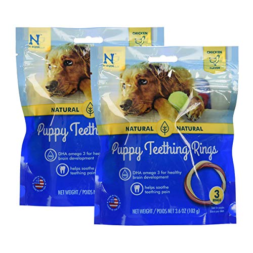 N-Bone 3-Rings Puppy Teething Ring, Chicken Flavor, 6-Pack