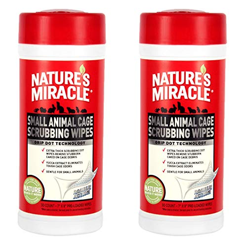 Nature's Miracle 60 Count Small Animal Cage Scrubbing Wipes