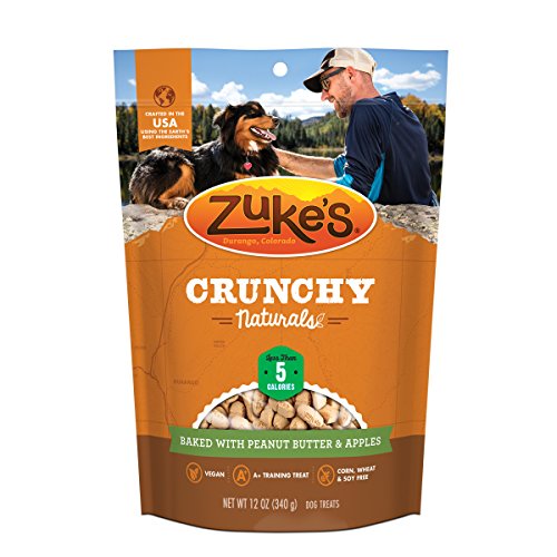 ZukeÂS Crunchy Naturals 5S Baked With Peanut Butter & Apples Dog Treats - 12 Oz. Pouch